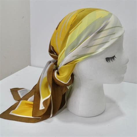 vintage dior silk scarf with border of yellow flowers|dior silk scarf sale.